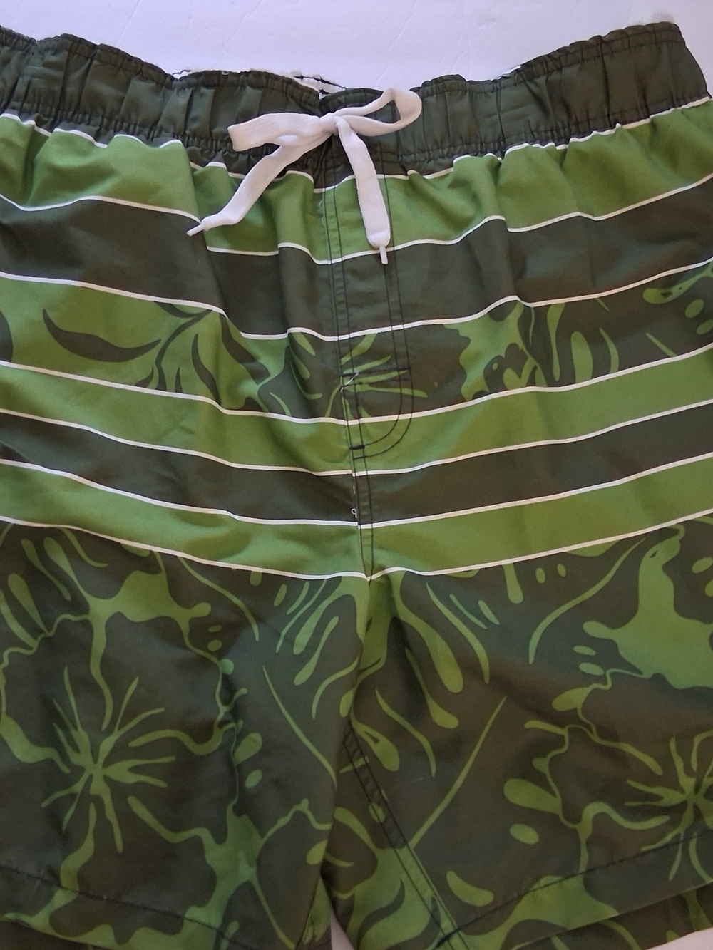 NWT Islander Olive Palm Logo Swimwear Tag